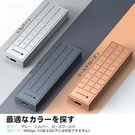 Yottamaster M.2 SSD External Case, 40Gbps, Ultra Fast, High Heat Dissipation, Icy Design, USB4, Thunderbolt 3/4 Compatible, NVMe M2 SSD Case, USB3.2/3.1/3.0 Compatible, Advanced Aluminum, M.2 SSD