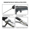 Screw Drill Chain Adapter with 50 Pieces Chain Nails Adjustable