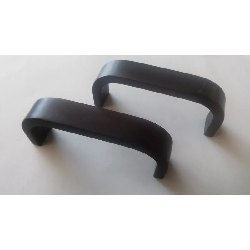 AMATOM (Lot 2pcs) Black Aluminum Handels 5/8" x 1/4" x