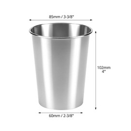 QWORK 12oz Stainless Steel Cups, 16 Pack 350ml Metal Tumblers – Stackable Shatterproof Design for Home, Camping & Parties