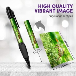 Destination Vinyl ltd Beautiful and comfortable Set of 2 Matching Pens - Tortoise Turtle Jumping Frisbee #14390