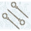 M10 Wood Eye Screw Threaded Bolt Made of Stainless Steel