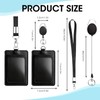 Pack of 2 ID Card Holder Vertical ID Card Holder