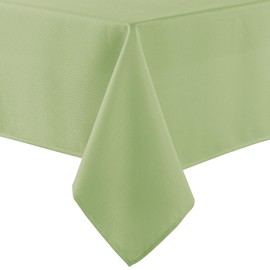 Hiasan 60 X 84 Inch Rectangle Textured Tablecloth - Waterproof Spillproof Antiwrinkle Jacquard Table Cloth for Kitchen and Dining Dinner, Outdoor Picnic, Holiday and Parties, Light Sage Green