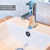 2PCS Black Overflow Ring,Sink Overflow Cover Bath Overflow Cover Replacement