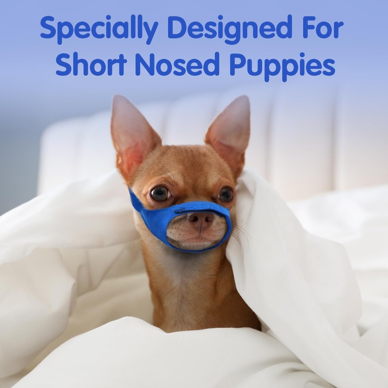 Dog Muzzle, Small Soft No Barking Dog Muzzle for Puppy