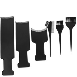 Jindizi 6pcs Hair Coloring Tools Hair Dye Coloring Tool Hair Coloring Kit Plastic （Black）