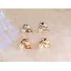 Tytrading Necklace and Earrings Set, Accessories, Gold, Pearl Leaf Design,