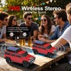 WSTER WS-696 Solar Off-Road SUV Bluetooth Speaker (Red)