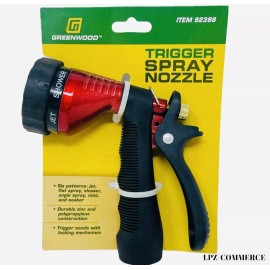 Greenwood Water Spray Garden Hose Trigger Nozzle Six Patterns For Washing Cleaning Tool