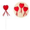 Snblzhef Valentine's Day Heart-Shaped Stick Branch Love Artificial Bouquet Flower