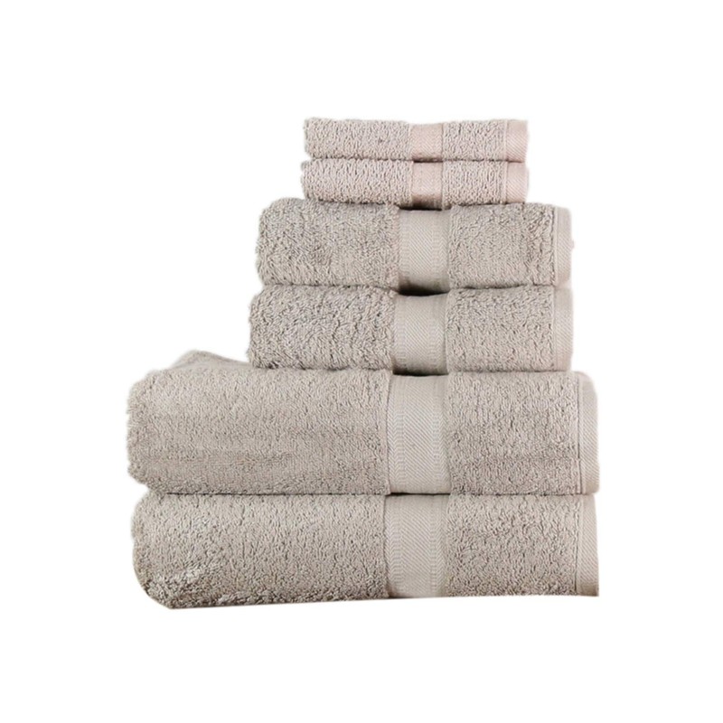 aztex Egyptian Range, 100% Cotton Towels - Hand Towel, Silver