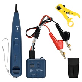 2025 Upgraded Pro3000 Tone Generator and Probe Kit, Tone Generator Wire Tracer, Handheld Telephone Line Finder with SmartTone Technology，Including a Cable Stripper, for Flat or Round Cat5 Cat6 Wire
