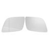 2PCS Side Heated Mirror Glass Left Right Fog Resistant Efficient