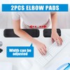 Wave-Design Desk Elbow Pads - L-Shaped Memory Foam Desk Edge