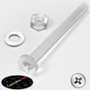 Pack of 60 Transparent Clear Plastic Acrylic M6 x 60mm