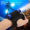 Diving Flashlight Glove,Hands Free Flashlight Case,Adjustable Diving Torch Protective Cover