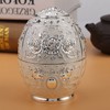 ANKROYU Metal Zinc Alloy Toothpick Holder Exquisite Flower Pattern Hand