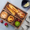 XIMISISE Tea Bag Holder, Acacia Wood Tea Bag Storage Organizer,