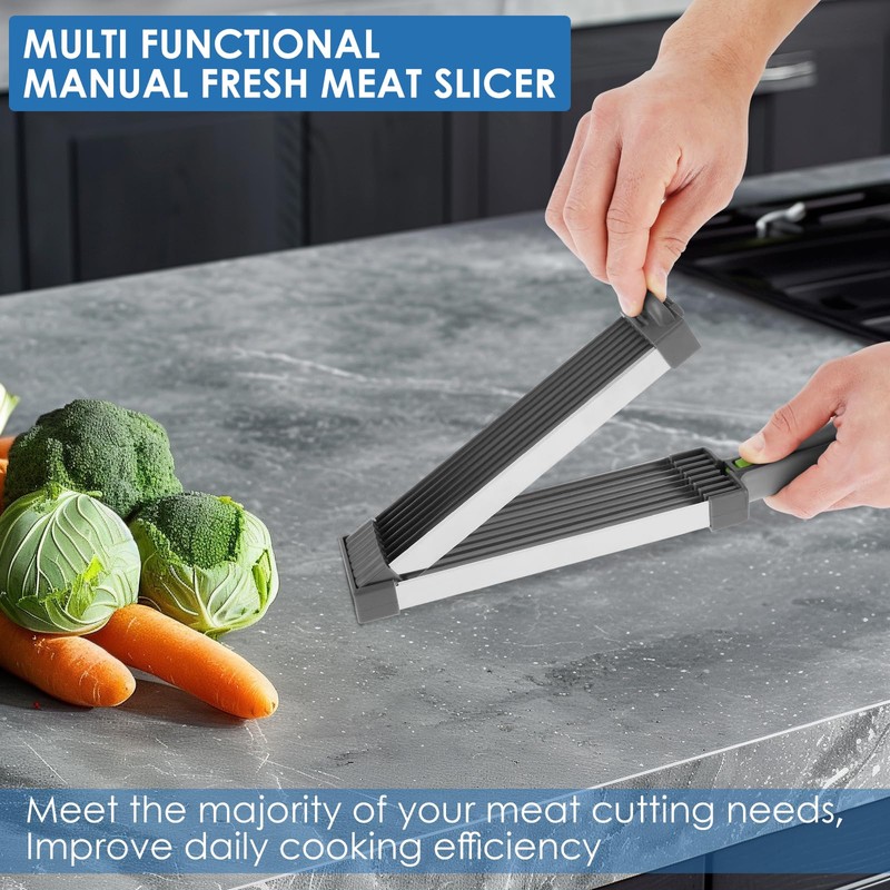 Fresh Meat Slicer - Stainless Steel Manual Fresh Meat Cutter