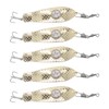 5PCS LED Fishing Lure Light Rustproof Stainless Steel LED Lighted