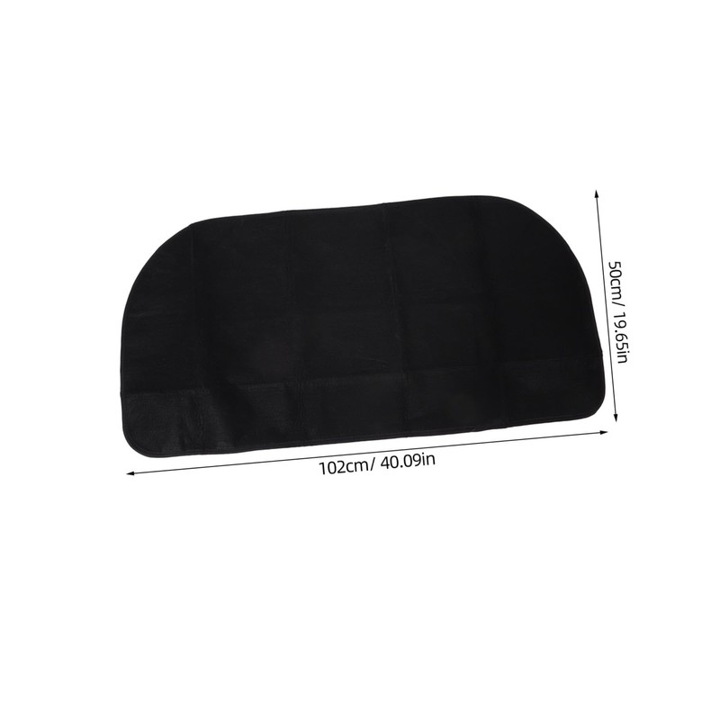Gatuida Fireproof Half Fireplace Mat Stylish Floor Protector for Use