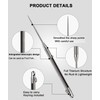 FEGVE Portable Titanium Toothpicks,Metal Pocket Toothpick Reusable Tooth picks EDC