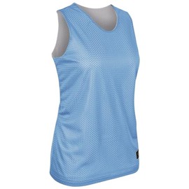 Champro Polyester Reversible Basketball Jersey, Women's X-Large, Light Blue, White
