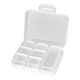 Weekly Pill Organizer 7 Day, Daily Pill Box, Travel Pill Case Pill Holder to Hold Vitamins, Medicines, Supplements, Pills Organizer (White)