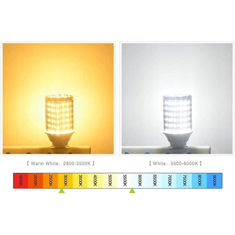 30W E27 LED Corn Light Bulbs(2 Pack)- 108 LEDs 5730