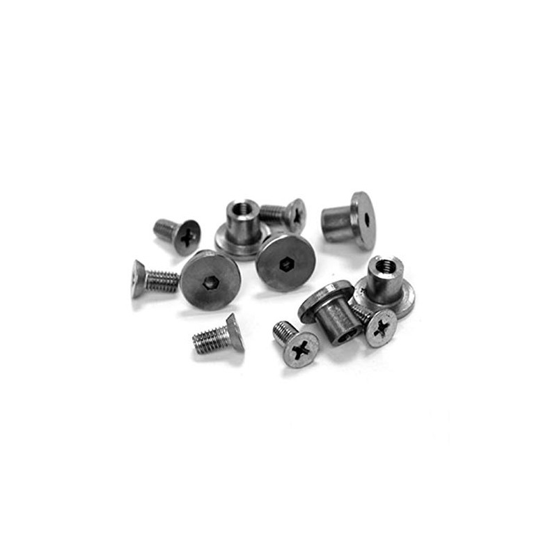 Cubicle Bracket Fittings Polished Stainless Steel 13mm Partitions M5 T-nut