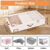 GBACHOOSE Pack of 2 Underbed Storage Drawers 85 x 45