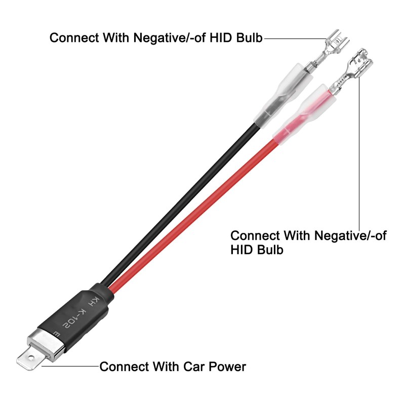 XMSJSIY H1 LED Wiring Headlight Converter Cables Conversion Harness Connector