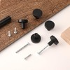 DIVINA VITAE 10 Pcs Black Drawer Knobs Round Cabinet Door