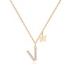 MJARTORIA Initial Necklace A to Z Gold Capital Letter Necklaces