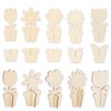 10pcs DIY 3D Flower Spring Wood Crafts to Paint,DIY Paintable