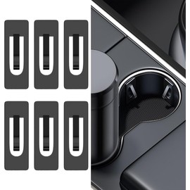 Car Cup Holder Position Limiter, Cup Holder Pad with Self Adhesive, Anti Shake Cup Slot Insert, Cup Holder Stabilizer, Universal Auto Interior Accessories for Cars, Trucks, SUVs (6PCS)