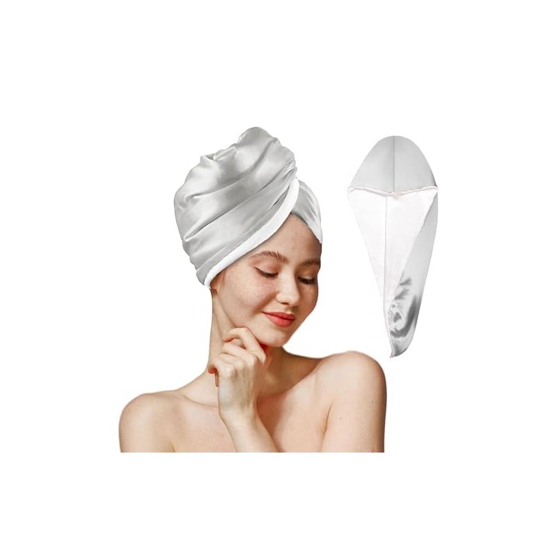 Toalla de satén para el cabello, toalla de pelo súper