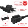 Newdeli 3FT Waterproof Extension Cord with On/Off Switch 3 Prong