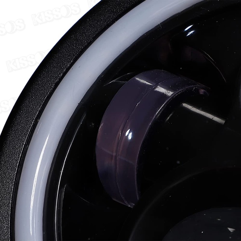 Headlight Motorcycle Mini Type LED Projector Angel Ring Harley Universal