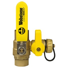 Webstone 50613 3/4-Inch SWT Pro-Pal Ball Valve with Hi-Flow Hose Drain