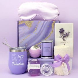 Regalos Para Mujer Cumpleaos, Canasta de SPA Relajante para Mujer, Caja de Regalos para Mejorar Pronto, Cestas De Regalos Para El Da De La Madre,...  