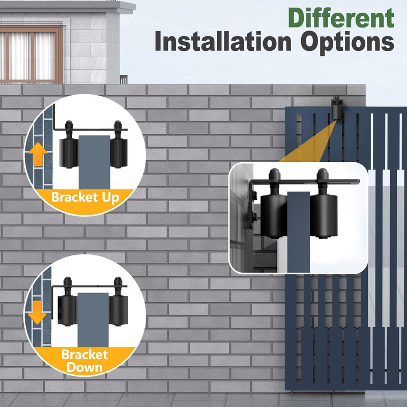 Anobeyi Adjustable Sliding Gate Roller Hardware Kit - Heavy Duty