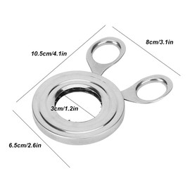 Eierdeckelschneider Edelstahl Gekochter Eieröffner Eierschneider Eierschere Eierschalenentferner Werkzeug Küchenutensilien