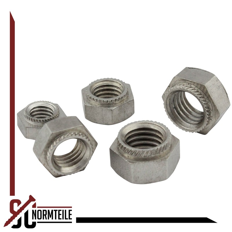 Hexagonal Insert Nuts/Set Nuts - M4 - (Pack of 10)