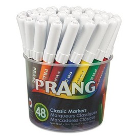 Prang Classic Art Markers, Fine Point, 48 Assorted Colors, 48/Set, Sold as 1 Set