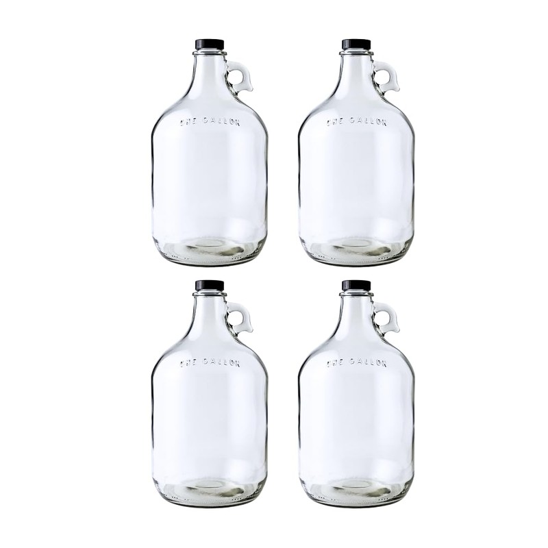 Fastrack 4-Pack 1 Gallon Glass Jug Set (128 oz) w/