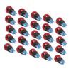 25Pcs Button Switch Mushroom Head Self Locking Push Switches with