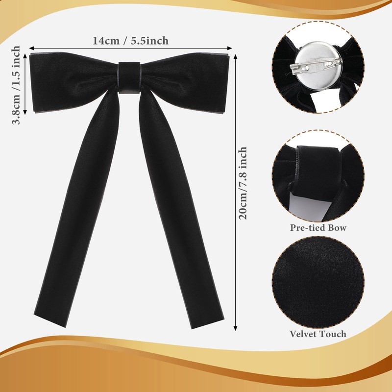 Geyoga 2 Pack Western Bow Ties for Men Colonel Tie