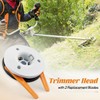 Hulyxayfave 28-2 Replacement Mowing Head with 2 Plastic Blades Fit